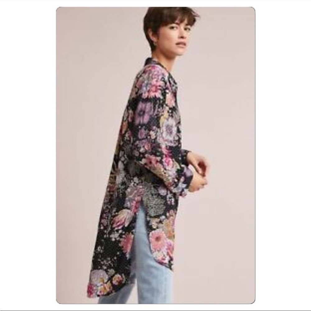 Anthropologie Maeve Button Down, Size Small